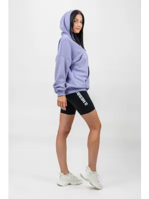 Übergroßer Kapuzenpullover GYM RAT 256 LIGHT PURPLE Nebbia