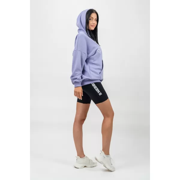  Übergroßer Kapuzenpullover GYM RAT 256 LIGHT PURPLE Nebbia 