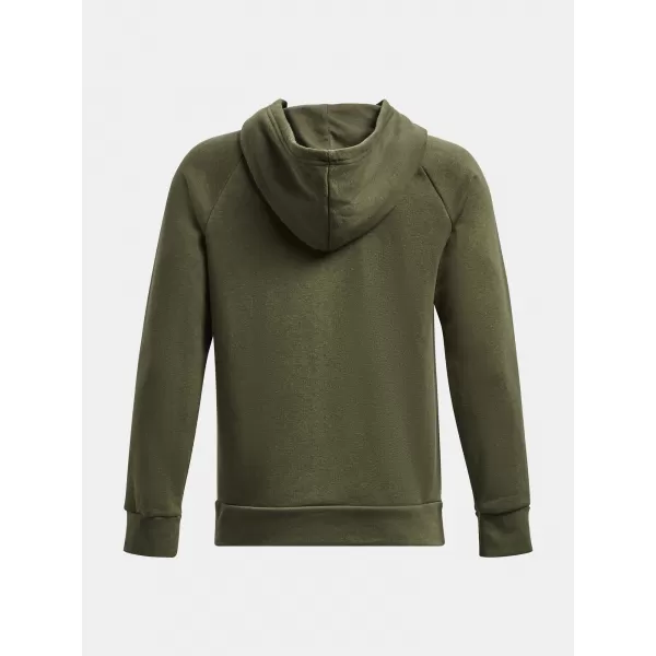  Jungen-Sweatshirt UNDER ARMOUR RIVAL FLEECE HOODIE 1379792-390 GRÜN 
