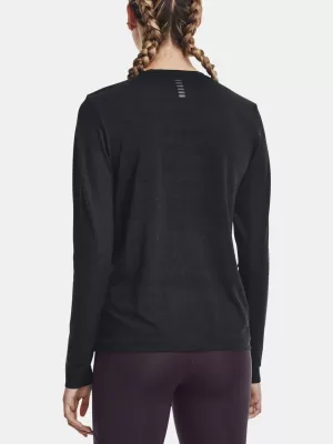 Damen-T-Shirt UNDER ARMOUR SEAMLESS STRIDE LS 1375699-001 SCHWARZ