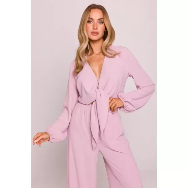  Crop-Top für Damen MOE M861 KREPPROSA 