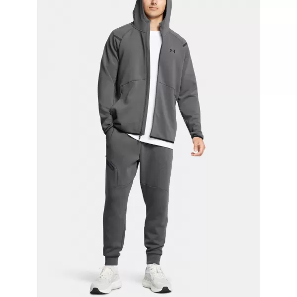  Herren-Sweatshirt UNDER ARMOUR UA UNSTOPPABLE FLC FZ HD EU GRAU 