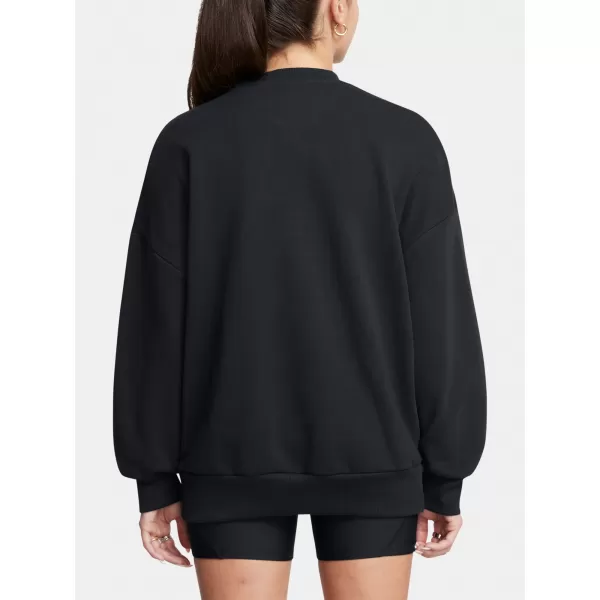  Damen-Sweatshirt UNDER ARMOUR ICON HWT TERRY OS CREW 1386493-001 SCHWARZ 
