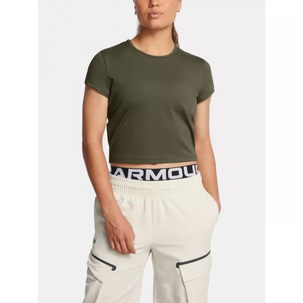  Damen-T-Shirt UNDER ARMOUR MERIDIAN BABY TEE 1387729-390 GRÜN 