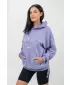 Übergroßer Kapuzenpullover GYM RAT 256 LIGHT PURPLE Nebbia