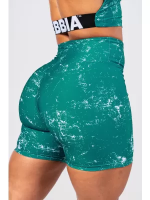 HAMMIES 615 GRÜN Nebbia hoch taillierte 5-Zoll-Leggings-Shorts
