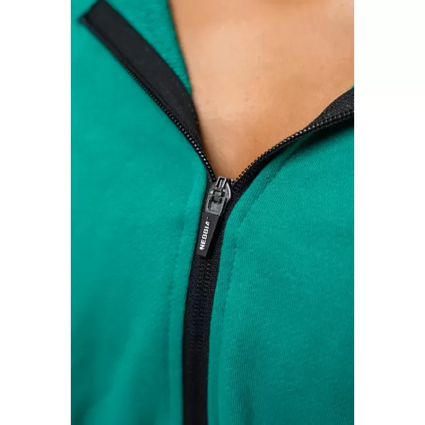  Crop-Hoodie ICONIC 254 GREEN Nebbia 