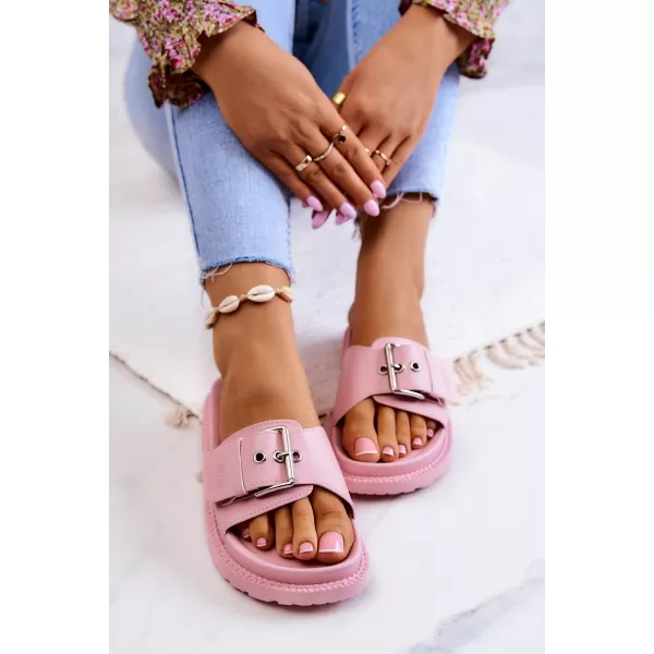  Modische Damenhausschuhe BIG STAR JJ274A308 ROSA Big Star Shoes 