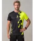 Männer funktionaler T -Shirt Premium ALTISPORT VOJ/ALM112TR01 SCHWARZFLUO GELB