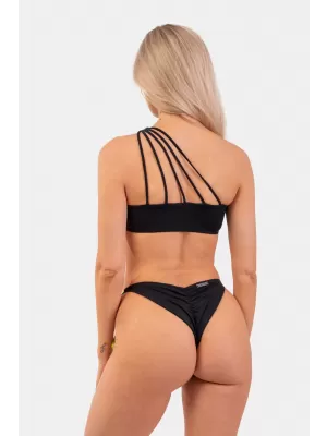 One-Shoulder-Bandeau-Bikini-Bademode – Top 448 BLACK Nebbia