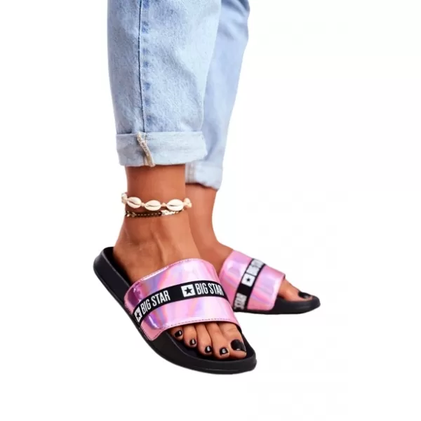  Modische Damenhausschuhe BIG STAR GG274008 ROSA Big Star Shoes 
