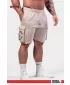 Gewaschene, lockere Cargo-Shorts LEGACY 787 HELLGRAU Nebbia