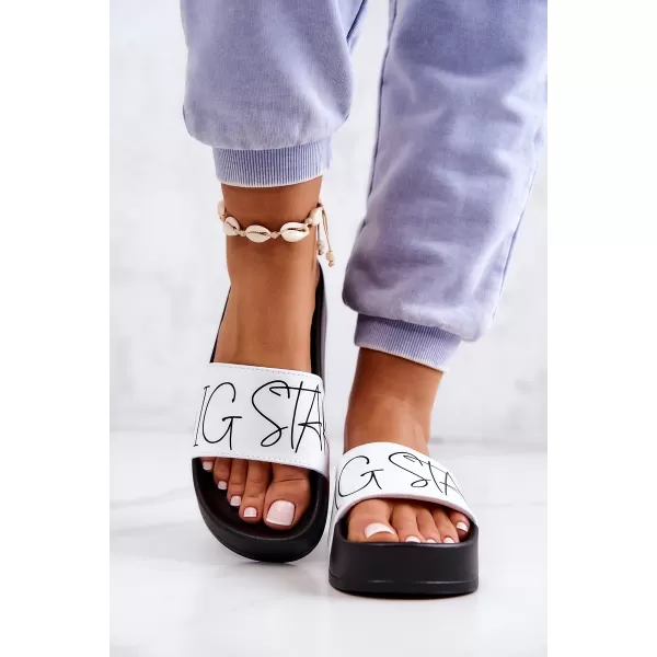  Damenmode-Hausschuhe BIG STAR JJ274A275 WEISS Big Star Shoes 