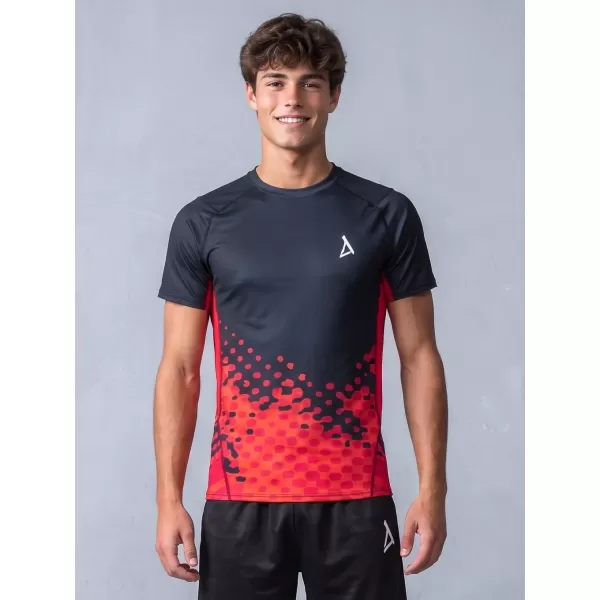  Funktionelle Kompression von Männern t -Shirt Premium ALTISPORT VOJ/ALM109TR04 ROT/SCHWARZ 