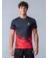 Funktionelle Kompression von Männern t -Shirt Premium ALTISPORT VOJ/ALM109TR04 ROT/SCHWARZ