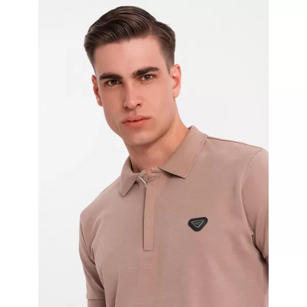  Herren t -Shirt OMBRE OM-POSS-0148 HELLBRAUN 