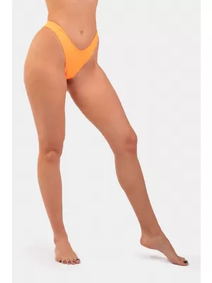 Orangefarbener V-Shape-Bikini – hoch ausgeschnittenes Unterteil 455 ORANGE Nebbia