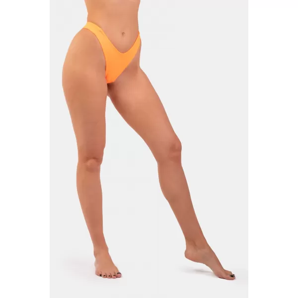 Orangefarbener V-Shape-Bikini – hoch ausgeschnittenes Unterteil 455 ORANGE Nebbia 