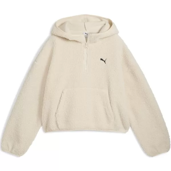  Damen Sweatshirt PUMA WARDROBE ESS OVERSIZED POLAR FLEECE HOODIE 632048-87 WEIß 
