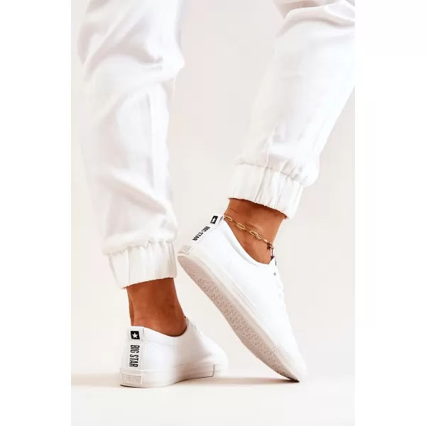  Damen-Ledersneaker BIG STAR JJ274311 WEISS Big Star Shoes 