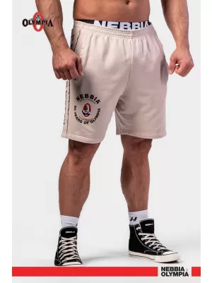 Gewaschene Trainingsshorts LEGEND 786 HELLGRAU Nebbia