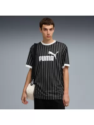 Herrentrikot PUMA ESS STRIPED JERSEY 688263-01 SCHWARZ