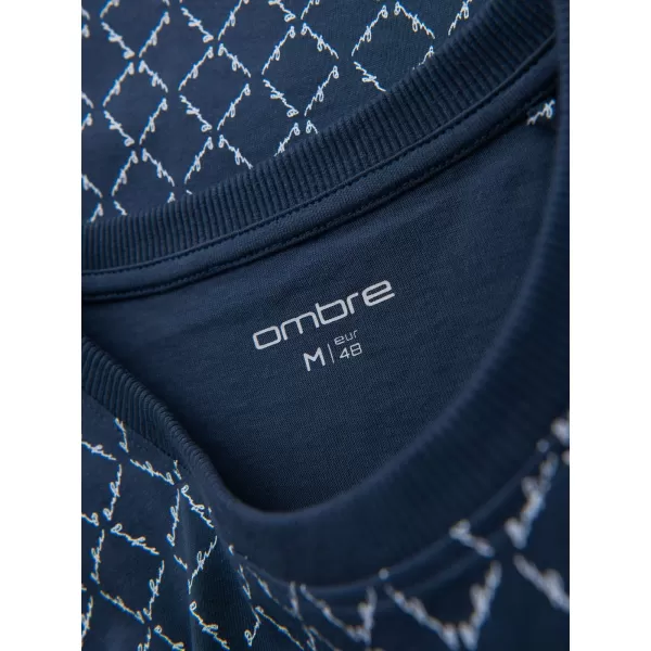  Hemd OMBRE OM-TSFP-0250 MARINEBLAU 