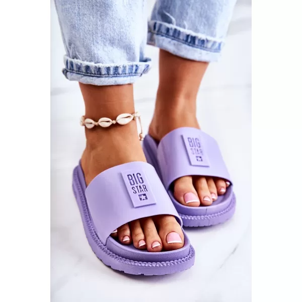  Modische Damenhausschuhe BIG STAR JJ274A304 LILA Big Star Shoes 