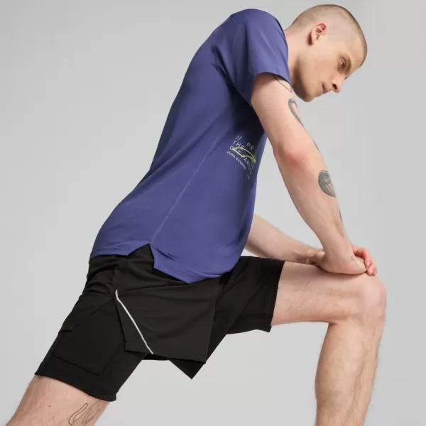  Shorts PUMA M RUN ULTRAWEAVE 2IN1 5"" SHORT​ 526635-01 SCHWARZ 
