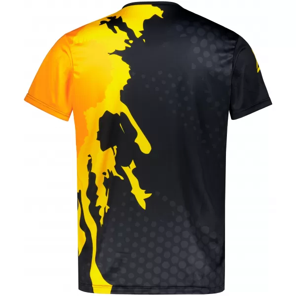  Männer funktionaler T -Shirt Premium ALTISPORT VOJ/ALM112TR01 SCHWARZFLUO ORANGE 