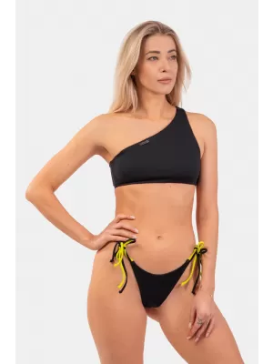 One-Shoulder-Bandeau-Bikini-Bademode – Top 448 BLACK Nebbia