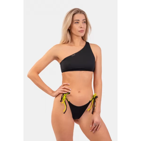  One-Shoulder-Bandeau-Bikini-Bademode – Top 448 BLACK Nebbia 