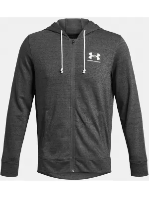 Herren-Sweatshirt UNDER ARMOUR UA RIVAL TERRY LC FZ GRAU