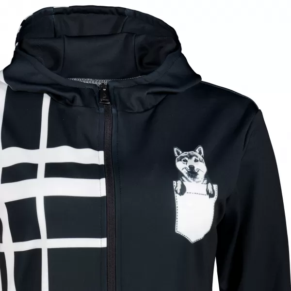  Funktionales Sweatshirt von Frauen auf Reißverschlussprämie ALTISPORT VOJ/ALW098MI02 SHIBA 