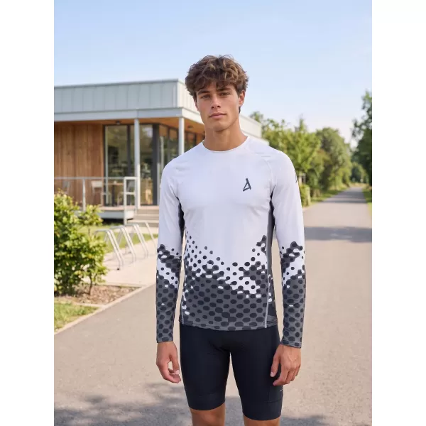  Funktionelle Kompression t -Shirt von Männern mit langarmiger Prämie ALTISPORT VOJ/ALM109TR03 WEIß 