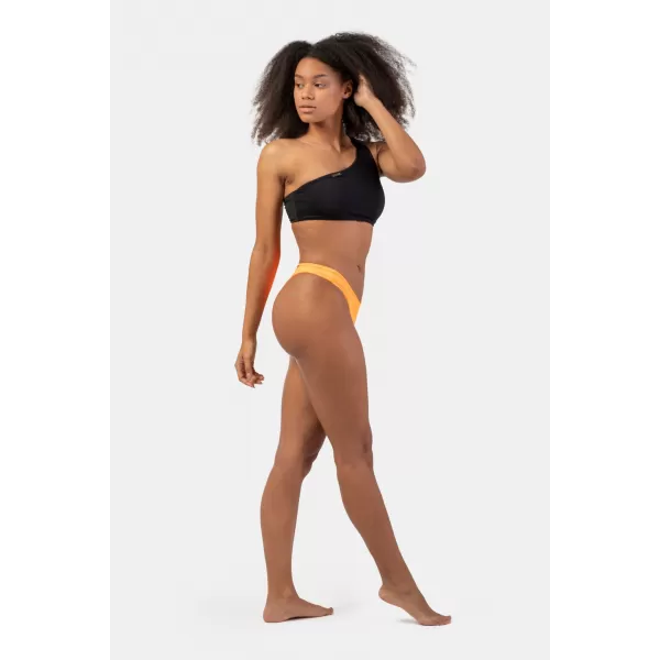  Orangefarbener V-Shape-Bikini – hoch ausgeschnittenes Unterteil 455 ORANGE Nebbia 