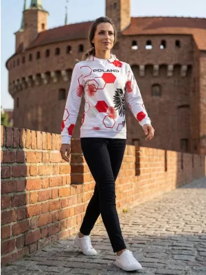 Funktionaler Sweatshirt -Prämie von Frauen ALTISPORT VOJ/ALW036PL/MI01 HEXA-WH