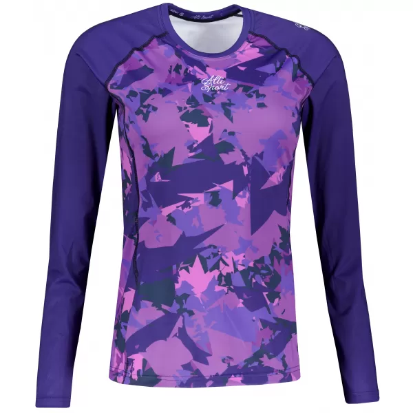  Frauen funktionales t -Shirt mit langen Ärmeln Premium ALTISPORT VOJ/ALW110TR03 LILA 