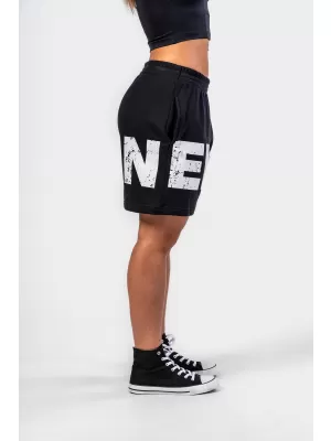 MUSCLE MOMMY 624 SCHWARZ Nebbia 6-Zoll-Sweatshorts