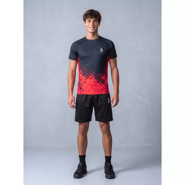  Funktionelle Kompression von Männern t -Shirt Premium ALTISPORT VOJ/ALM109TR04 ROT/SCHWARZ 
