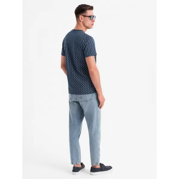  Hemd OMBRE OM-TSFP-0250 MARINEBLAU 
