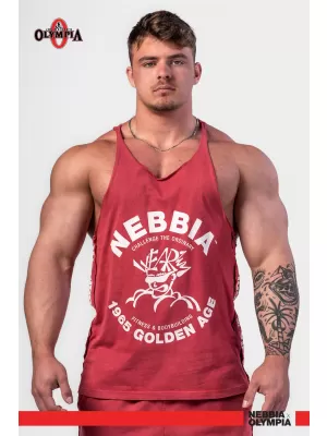 Gewaschener Muscle-Back-String GOLDEN AGE 791 RED Nebbia