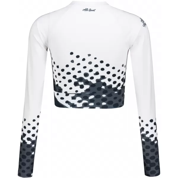  Funktionelle Erntedopie von Frauen ALTISPORT VOJ/ALW109TR04 WEIß -UND -SCHWARZ 