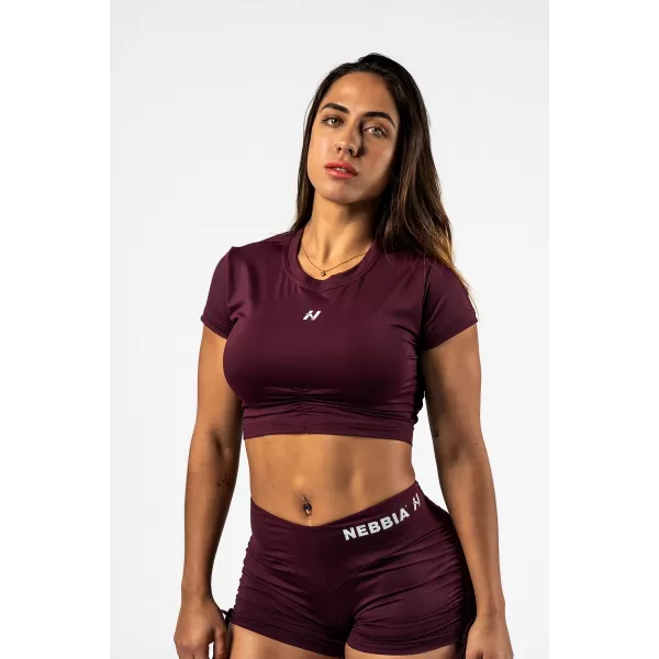  Crop-Top mit offenem Rücken STRONG BEAUTY 430 DARK RED Nebbia 