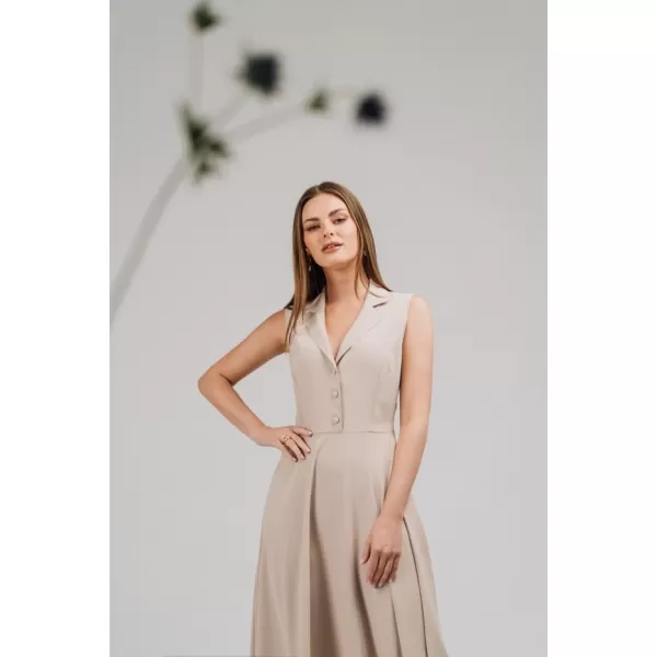  Kleid STYLOVE S409 BEIGE 