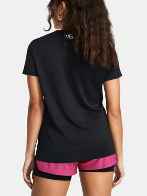Damen-T-Shirt UNDER ARMOUR TECH SSV- SOLID 1384229-001 SCHWARZ