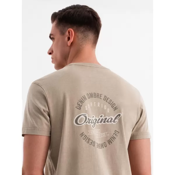  Hemd OMBRE OM-TSWT-0201 DUNKLER BEIGE 