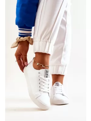 Damen-Ledersneaker BIG STAR JJ274311 WEISS Big Star Shoes