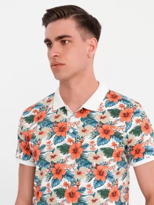 Herren t -Shirt OMBRE OM-POSS-0149 WEIß