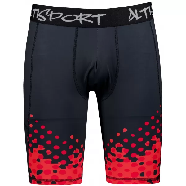  Männersport -Leggings über den Knien der Prämie ALTISPORT VOJ/ALM109LEG02 ROT/SCHWARZ 